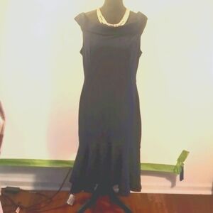 NWTG Knitee XL Navy Blue Off Shoulder Bodycon Evening Dress